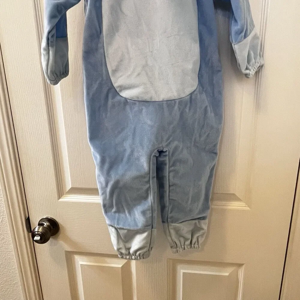 Suit Yourself Costume Co Bluey Costume Jumpsuit Headpiece Tail Toddler Size 2T